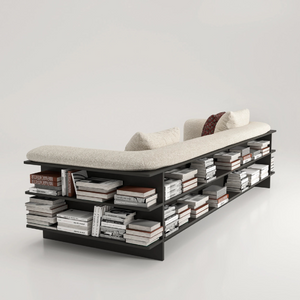 Single-Armed 3-Seater Bookcase Sofa | Karl Lagerfeld Maison Saint-Germain