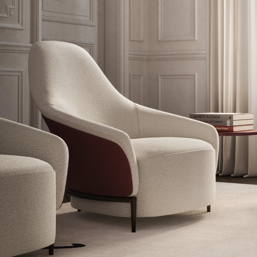 Two-Toned Lounge Chair | Karl Lagerfeld Maison Saint-Guillaume | Itsalianfurniture.com