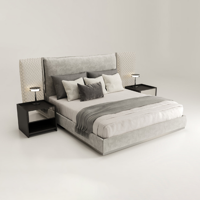 Panel Headboard Bed | Karl Lagerfeld Maison Saint-Guillaume | Italianfurniture.com