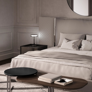 Panel Headboard Bed | Karl Lagerfeld Maison Saint-Guillaume | Italianfurniture.com