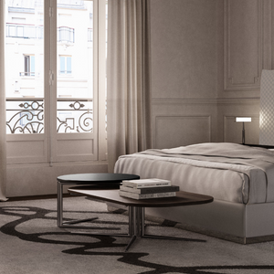 Round Wooden Top Coffee Table S | Karl Lagerfeld Maison Saint-Guillaume | Italianfurniture.com