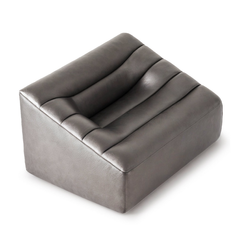  Modern Channeled Lounge Chair | Karl Lagerfeld Maison Wellen | Italianfurniture.com