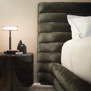 Upholstered Channeled Bed | Karl Lagerfeld Maison Wellen | Italianfurniture.com