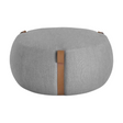 Round Upholstered Pouf | Lema Notch | Italianfurniture.com