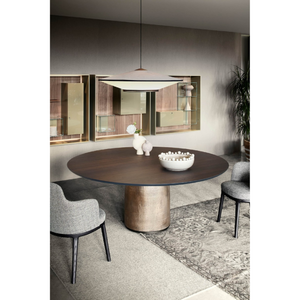 Rotating Tray Round Dining Table | Lema Bulé | Italianfurniture.com