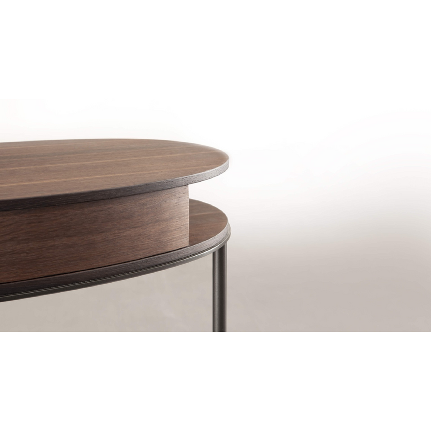 Oval 1-Drawer Coffee Table | Lema Ortis