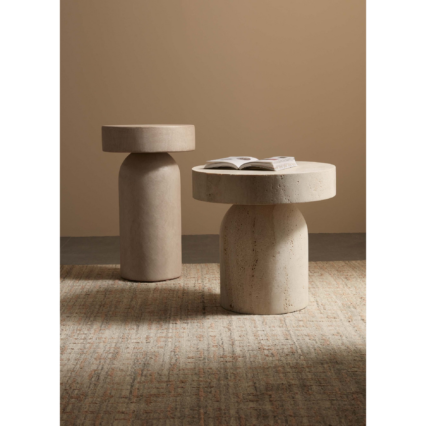 Monolithic Round Side Table | Lema Francis | ItalianFurniture.com