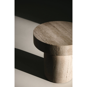 Monolithic Round Side Table | Lema Francis | ItalianFurniture.com