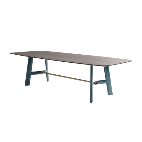 Trestle-Legged Oval Dining Table | Lema August | Italianfurniture.com