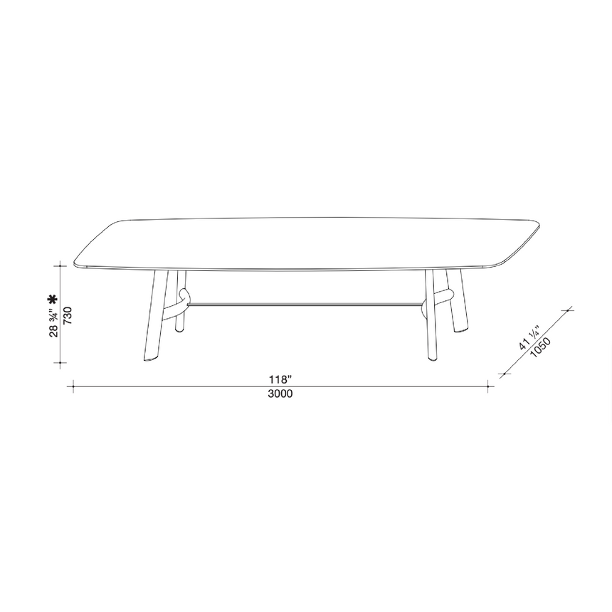 Trestle-Legged Oval Dining Table | Lema August | Italianfurniture.com