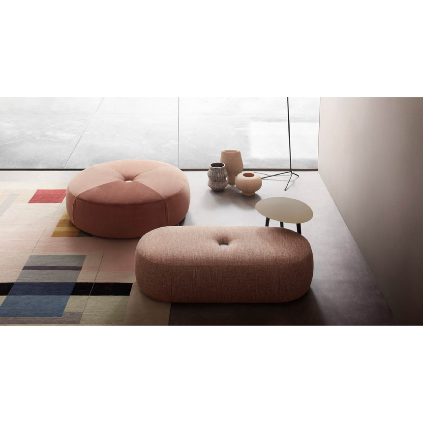 Upholstered Floor Pouf | Lema Aley | Italianfurniture.com