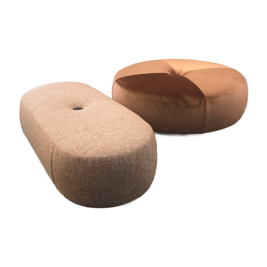 Upholstered Floor Pouf | Lema Aley | Italianfurniture.com