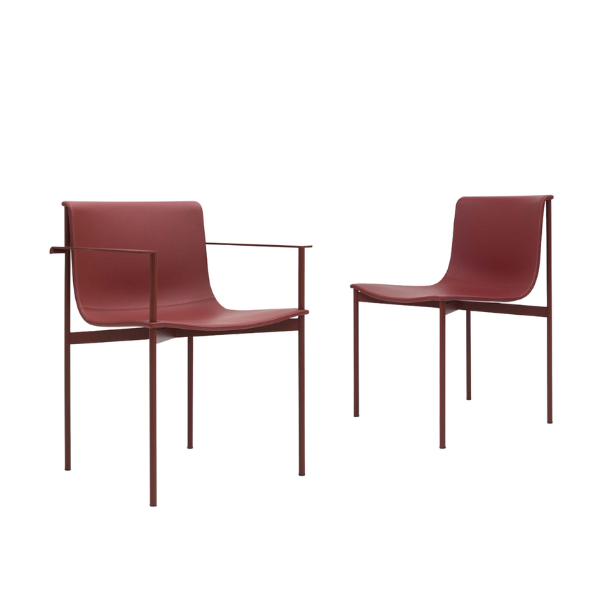 Leather Upholstered Dining Armchair | Lema Ombra | Italianfurniture.com