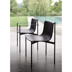 Leather Upholstered Dining Armchair | Lema Ombra | Italianfurniture.com