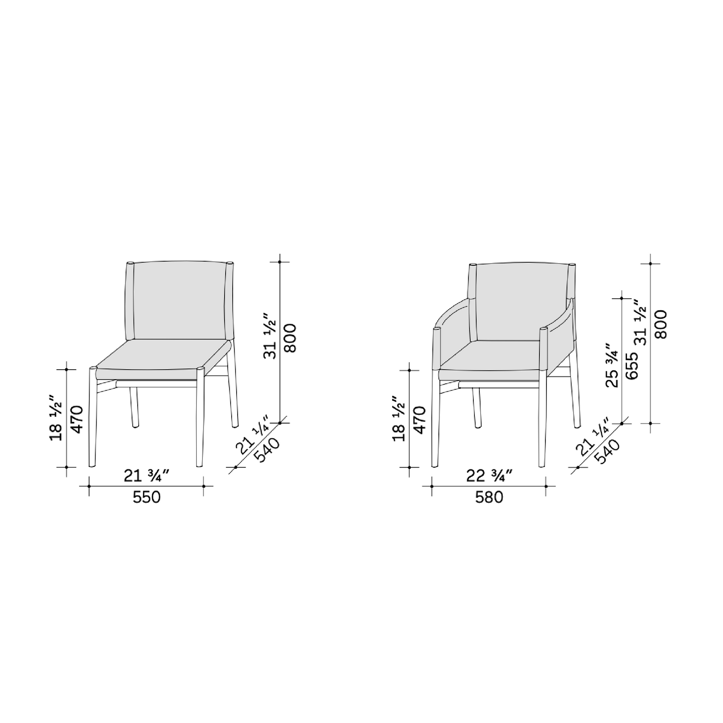 Leather Seat Side Chair | Lema Ayon | ItalianFurniture.com