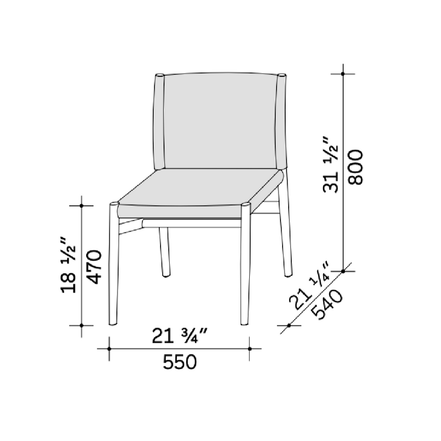 Leather Seat Side Chair | Lema Ayon