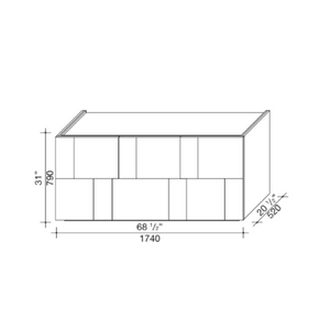 Tiled Design Sideboard | Lema Ortelia | Italianfurniture.com