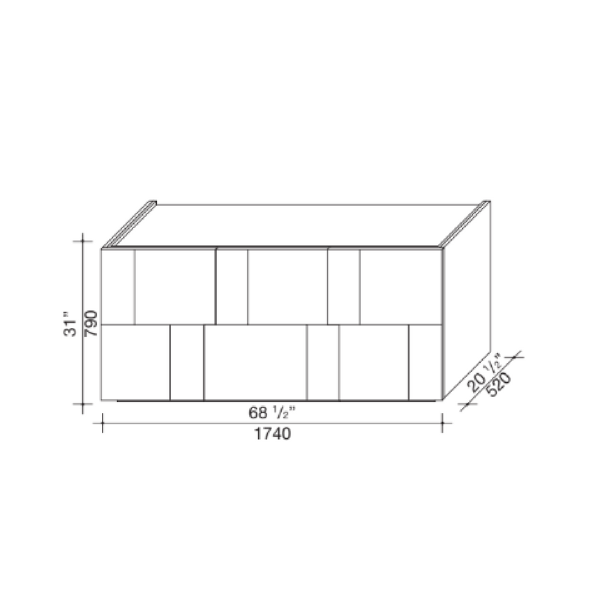 Tiled Design Sideboard | Lema Ortelia | Italianfurniture.com