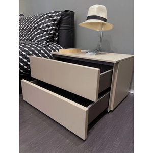 Matte Grooved Nightstand | Lema Florens