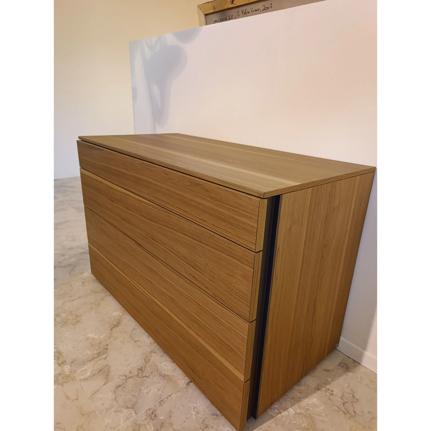 Wooden Grooved Chest of Drawers | Lema Florens | Italianfurniture.com