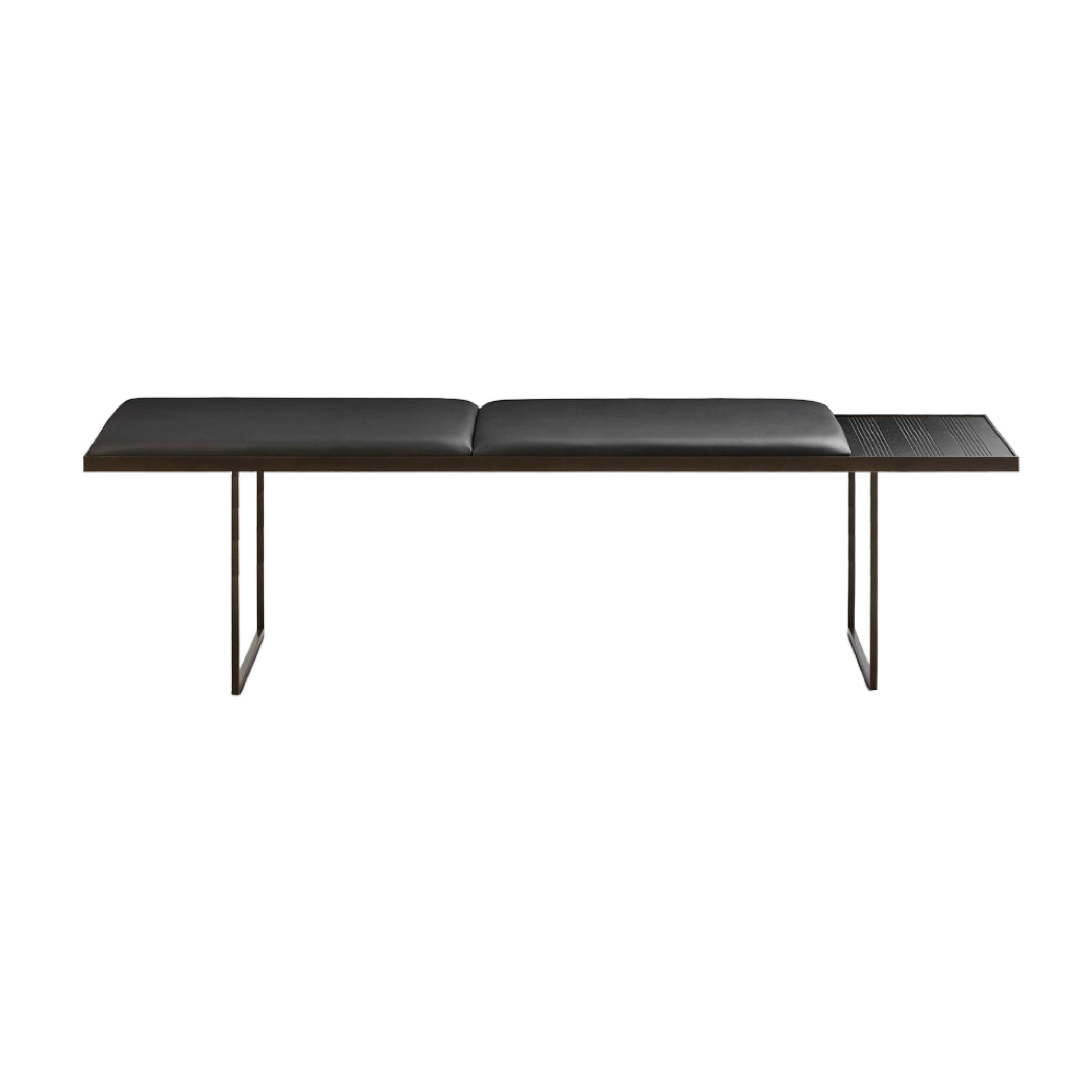 Double Cushion Metal Bench | Lema Uma | Italianfurniture.com