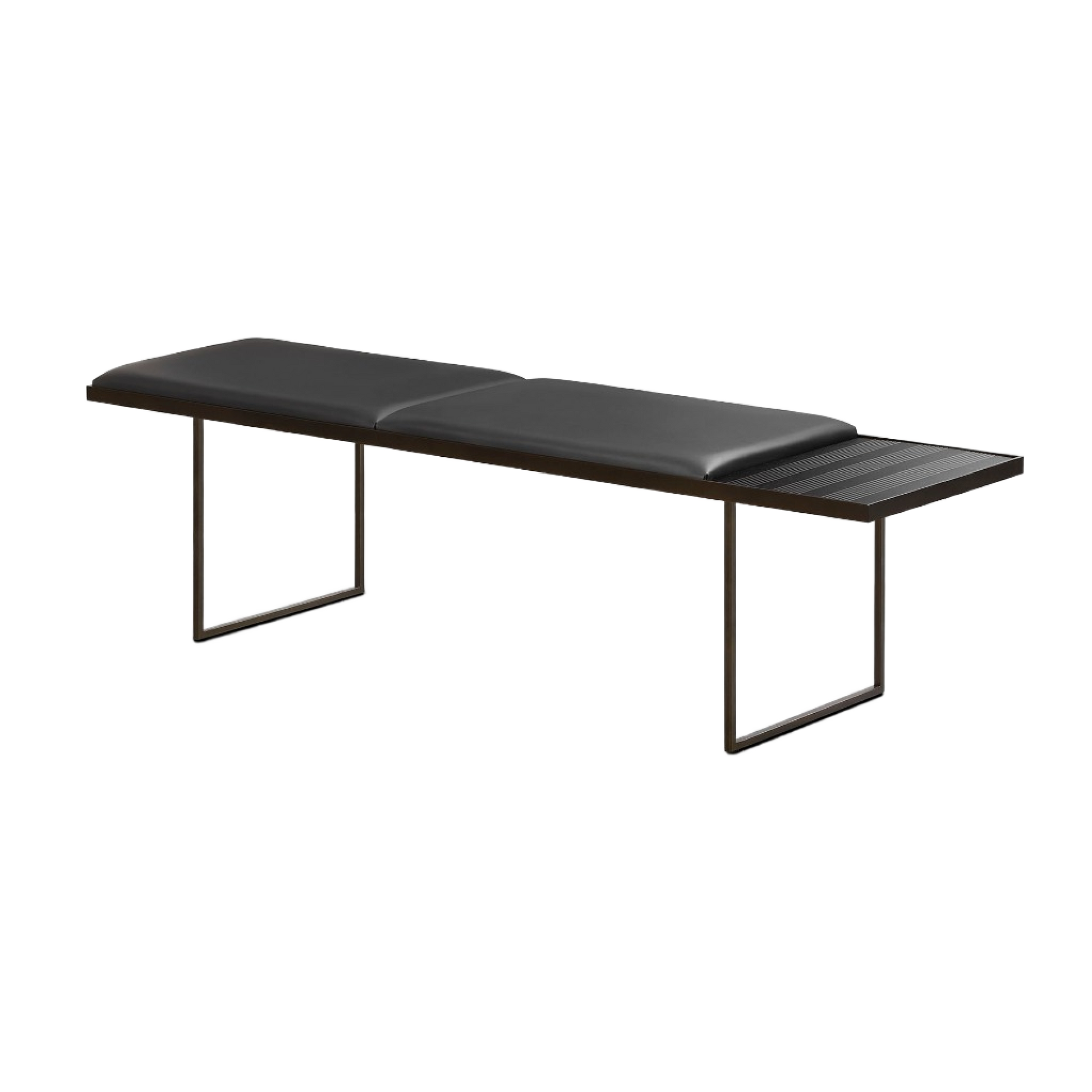 Double Cushion Metal Bench | Lema Uma | Italianfurniture.com