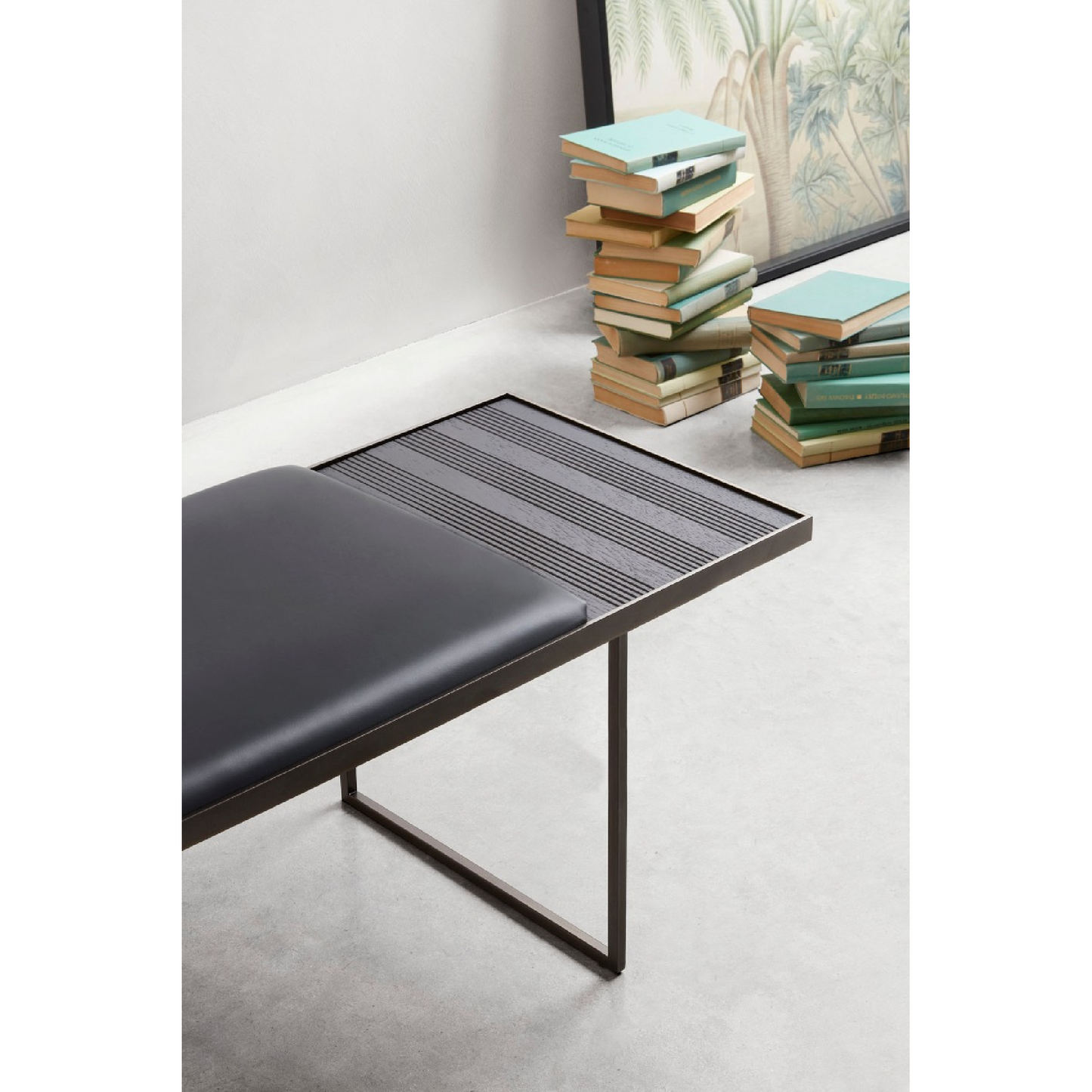 Double Cushion Metal Bench | Lema Uma | Italianfurniture.com