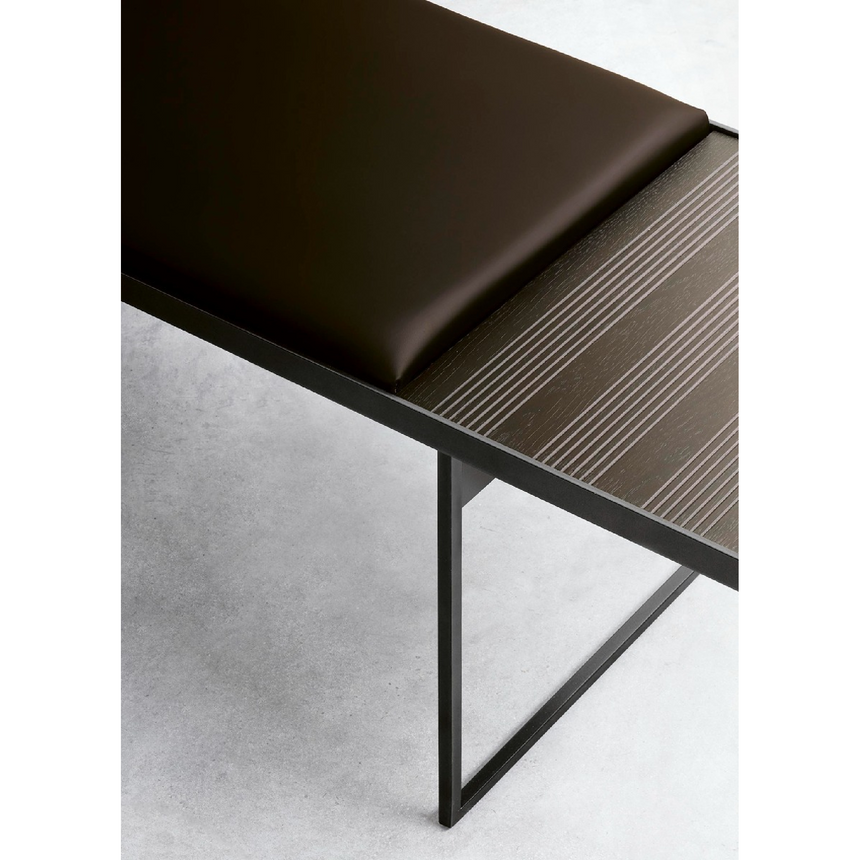 Double Cushion Metal Bench | Lema Uma | Italianfurniture.com