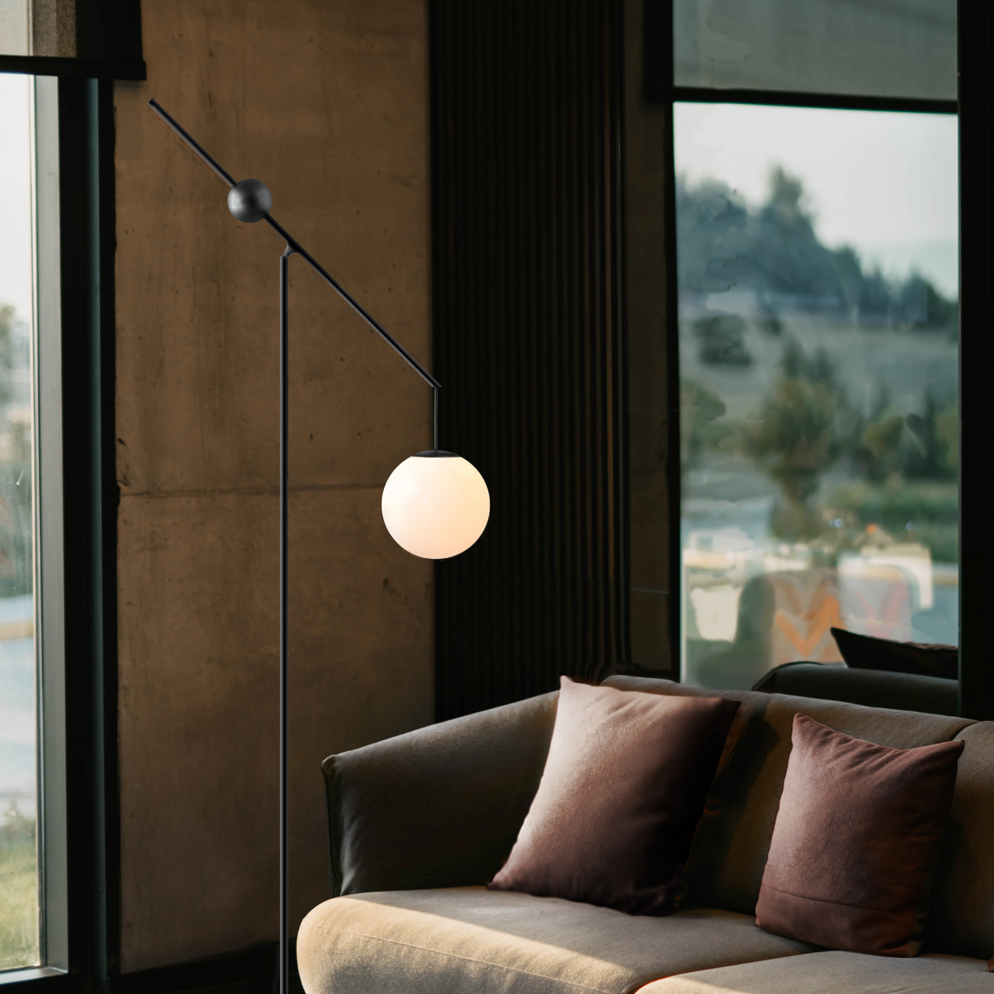 Counterweight Sphere Floor Lamp | Luceplan Malamata Italianfurniture.com