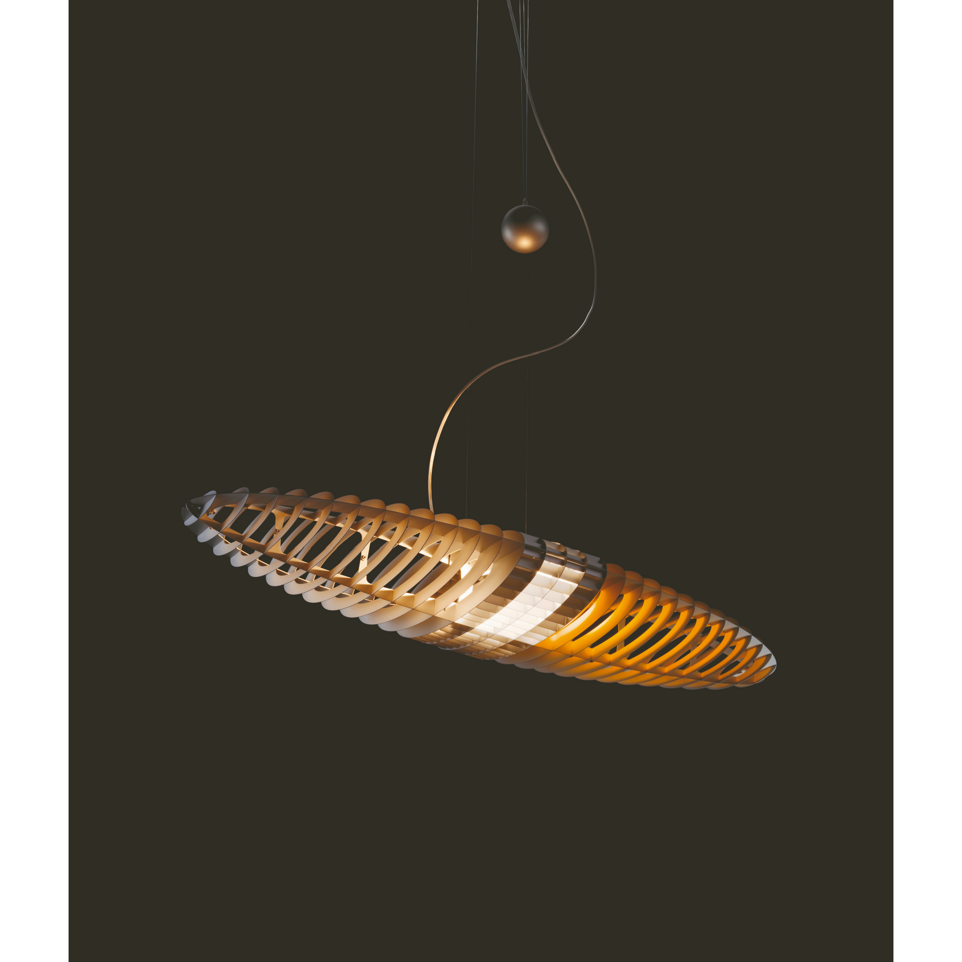 Steel Shell Pendant Lamp | Luceplan Queen Titania | Italianfurniture.com