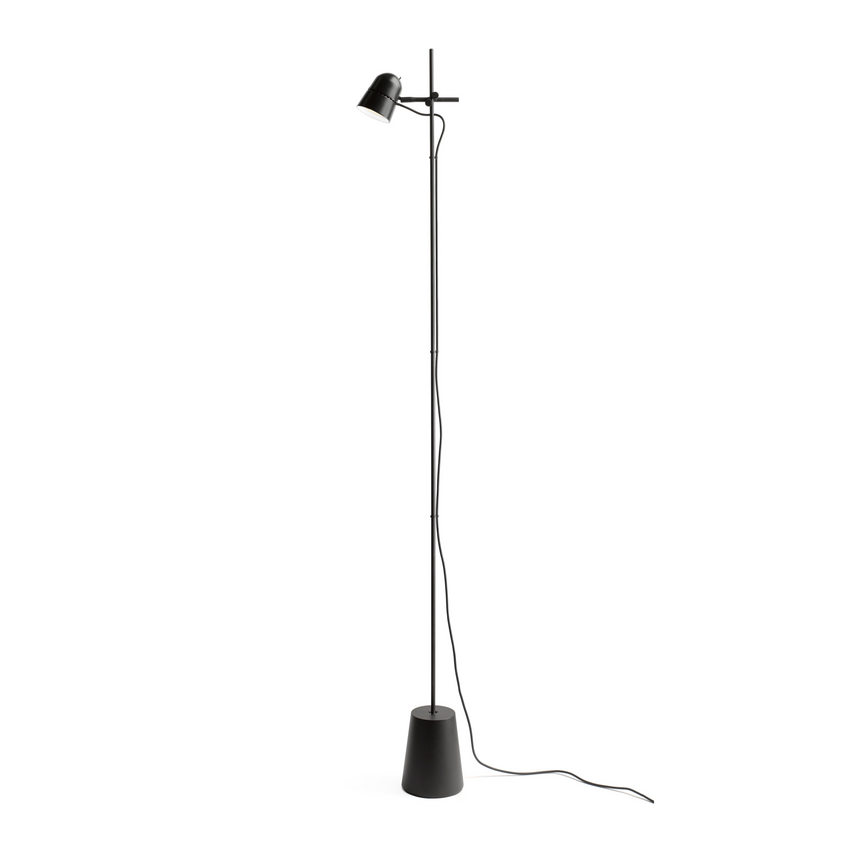 Black Cap Adjustable Floor Lamp | Luceplan | Italianfurniture.com