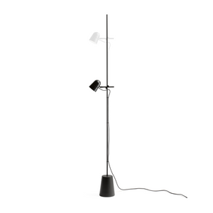 Black Cap Adjustable Floor Lamp | Luceplan | Italianfurniture.com