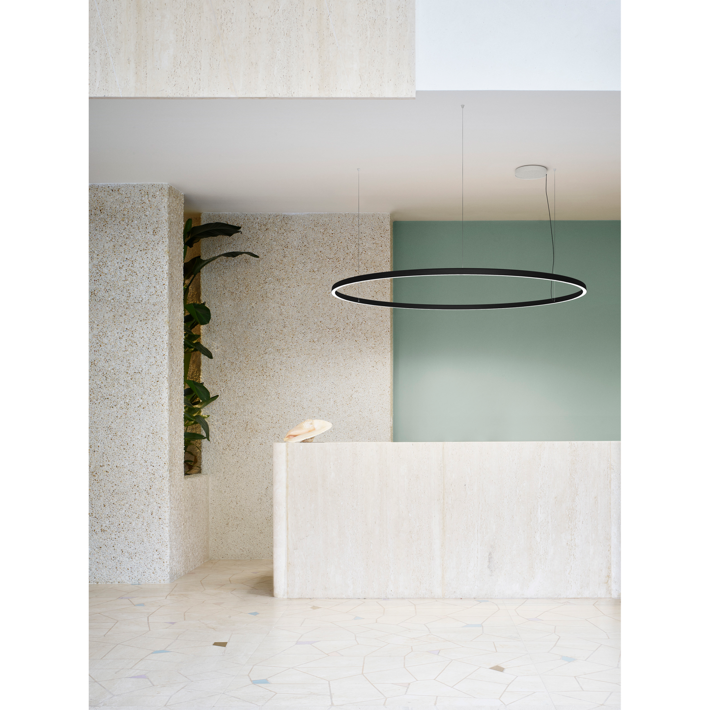 Metal LED Pendant Lamp | Luceplan Compendium Circle