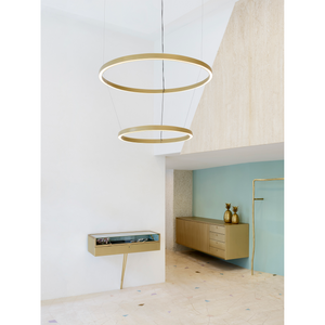 Metal LED Pendant Lamp | Luceplan Compendium Circle