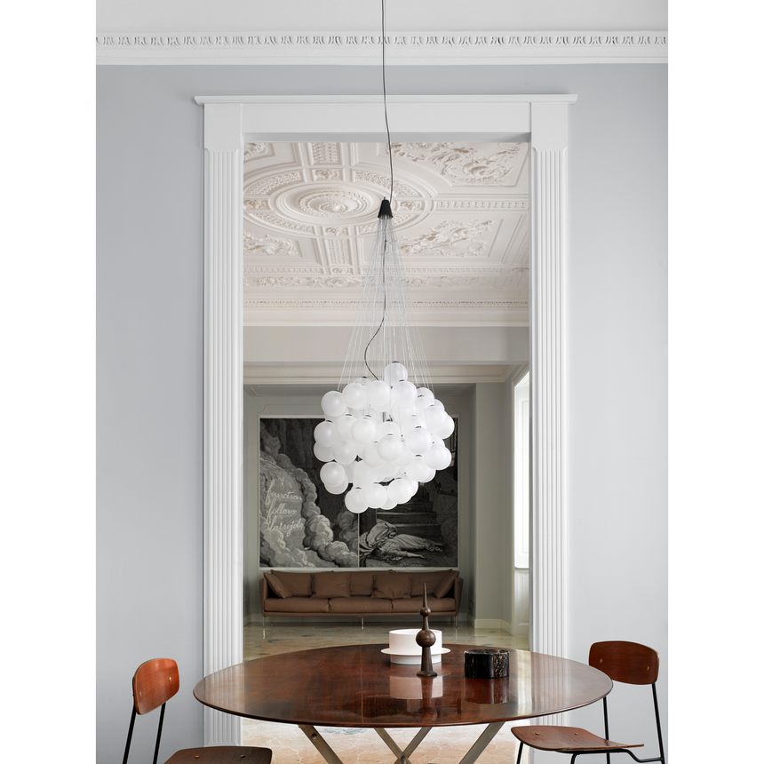 Glass Sphere Cluster Pendant Lamp | Luceplan Stochastic | Italianfurniture.com