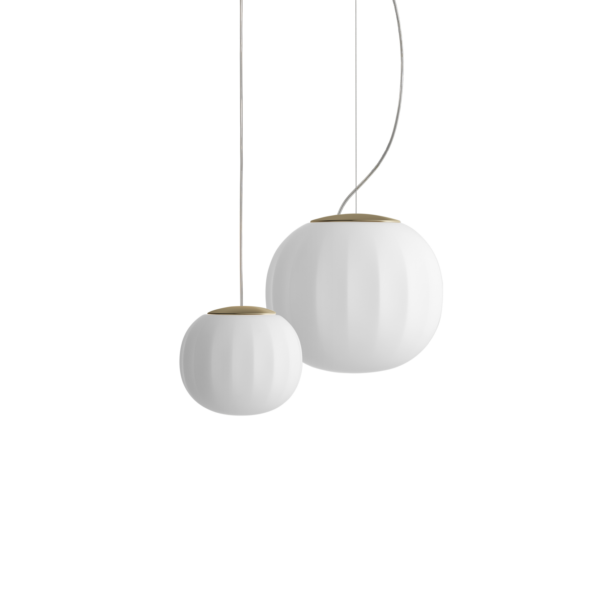 Round Blown Glass Pendant Light | Luceplan Lita | Italianfurniture.com