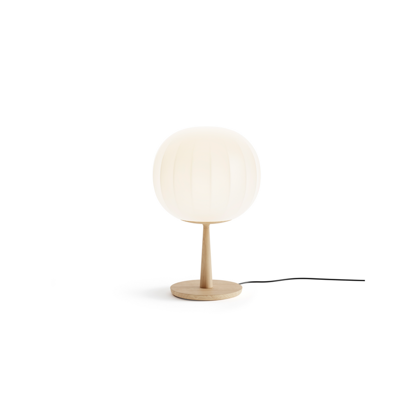 Stemmed Round Glass Table Lamp | Luceplan Lita | Italianfurniture.com