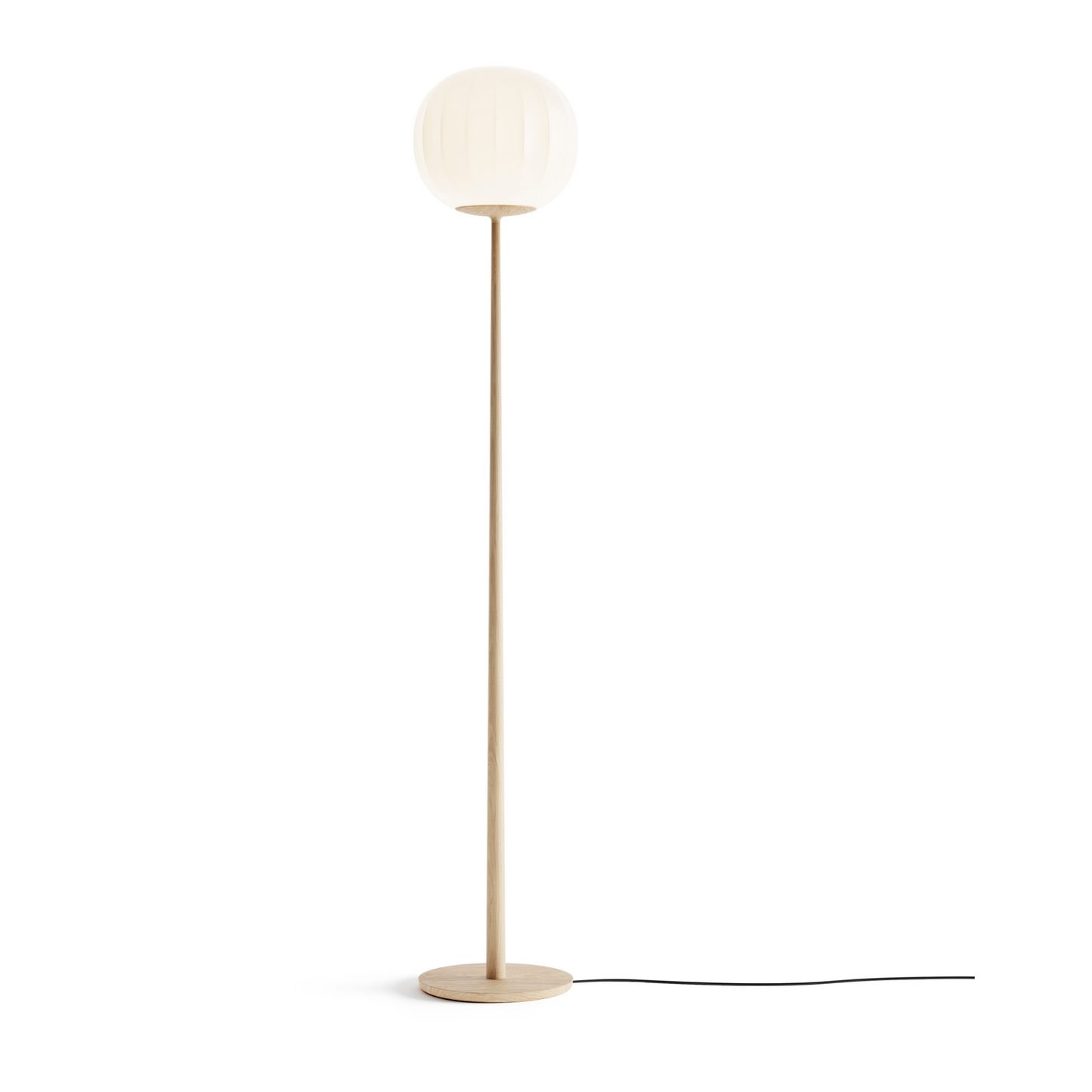 Round Blown Glass Floor Lamp | Luceplan Lita | Italianfurniture.com