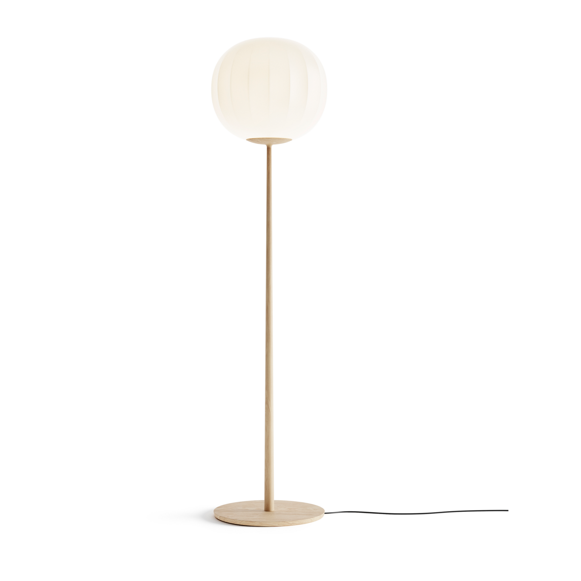 Round Blown Glass Floor Lamp | Luceplan Lita | Italianfurniture.com