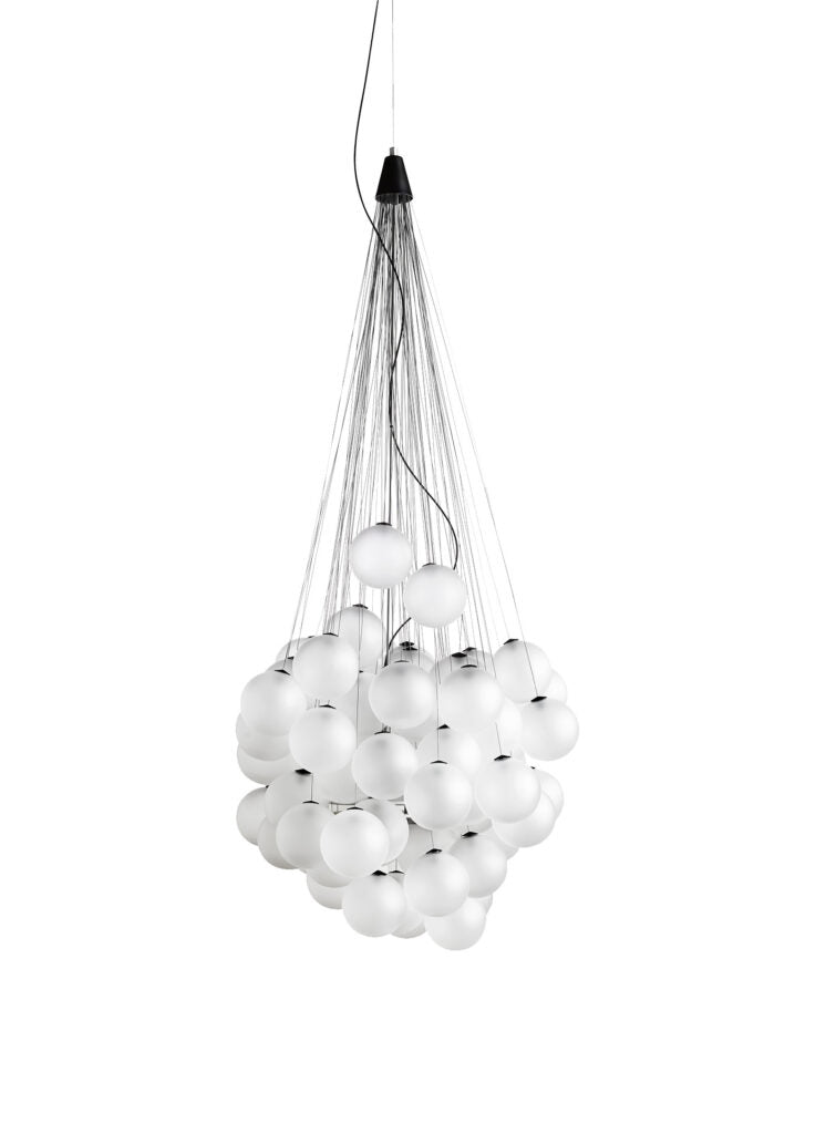 Glass Sphere Cluster Pendant Lamp | Luceplan Stochastic