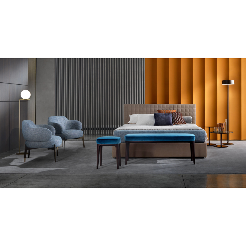 Square Quilted Bed | Marelli Brandon | Italianfurniture.com