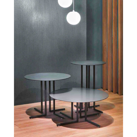 Marble L-Legged Round Coffee Table | Marelli Elle | Italianfurniture.com