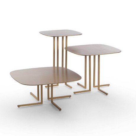 Marble L-Legged Square Coffee Table | Marelli Elle | Italianfurniture.com