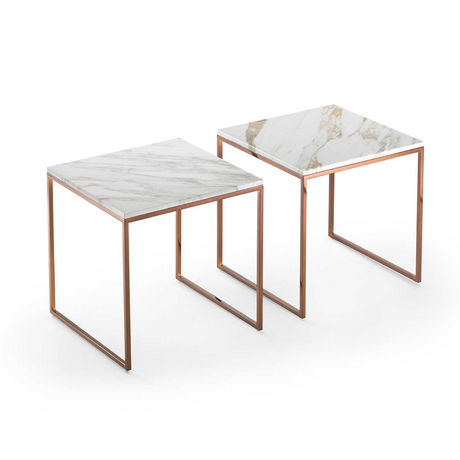 Marble Square Coffee Table | Marelli Frame | Italianfurniture.com