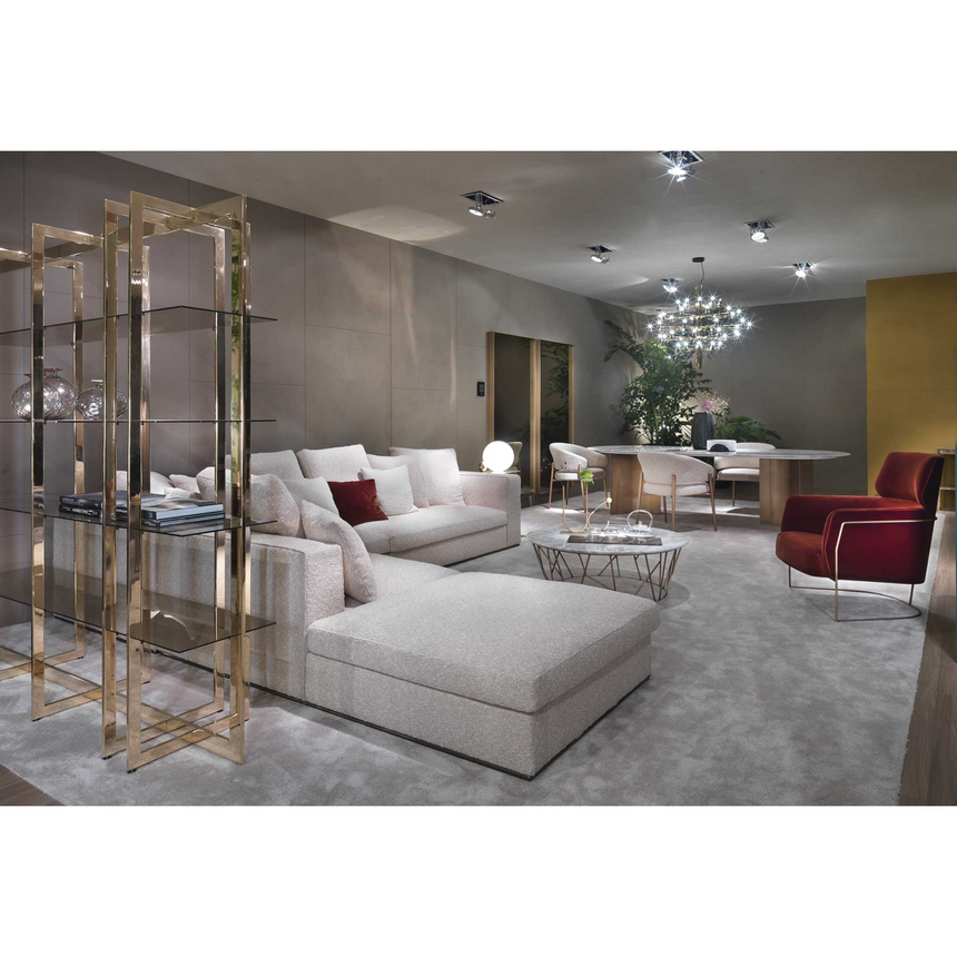 Metal Framed 4-Layer Bookshelf | Marelli Lobel | Italianfurniture.com