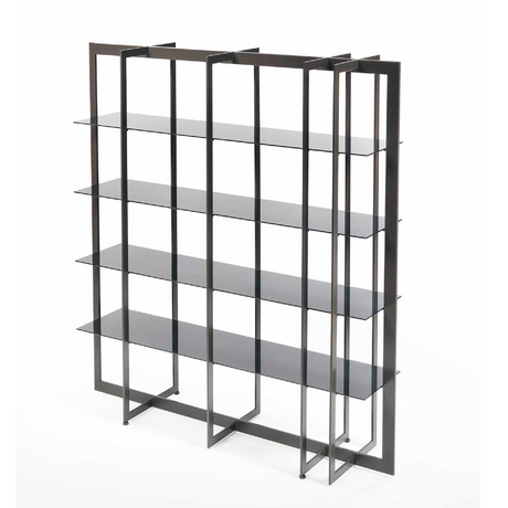 Metal Framed 4-Layer Bookshelf | Marelli Lobel | Italianfurniture.com