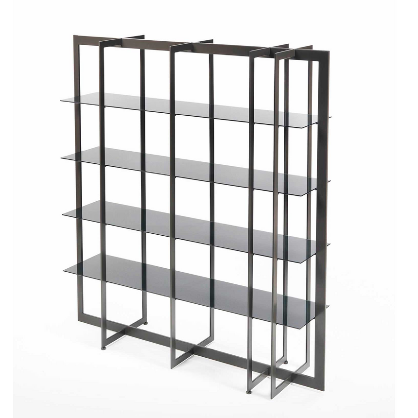 Metal Framed 4-Layer Bookshelf | Marelli Lobel | Italianfurniture.com