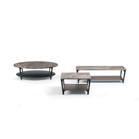 Rectangular Marble Undershelf Coffee Table | Marelli Tab | Italianfurniture.com