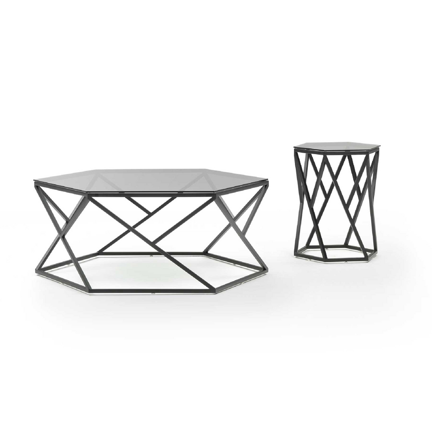Hexagonal Marble Coffee Table | Marelli Tatlin | Italianfurniture.com