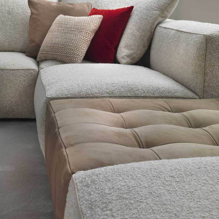 Quilted Modern Ottoman | Marelli Andy | Italianfurniture.com